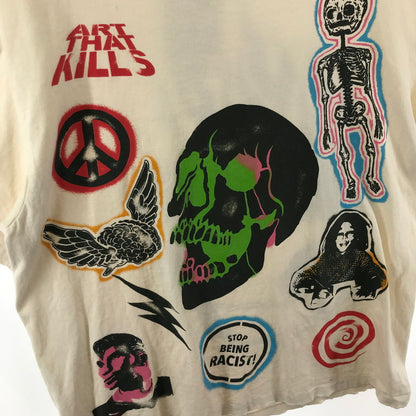 【中古品】【メンズ】 GALLERY DEPT ギャラリーデプト ILLADOX TEE 半袖 Tシャツ トップス 古着 141-260309-mh-08-fuz サイズ：L カラー：ベージュ 万代Net店