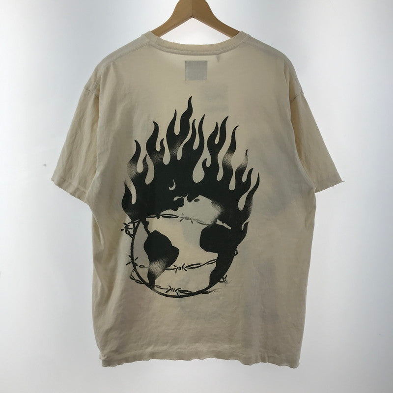 【中古品】【メンズ】 GALLERY DEPT ギャラリーデプト ILLADOX TEE 半袖 Tシャツ トップス 古着 141-260309-mh-08-fuz サイズ：L カラー：ベージュ 万代Net店