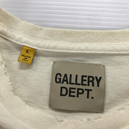 【中古品】【メンズ】 GALLERY DEPT ギャラリーデプト ILLADOX TEE 半袖 Tシャツ トップス 古着 141-260309-mh-08-fuz サイズ：L カラー：ベージュ 万代Net店
