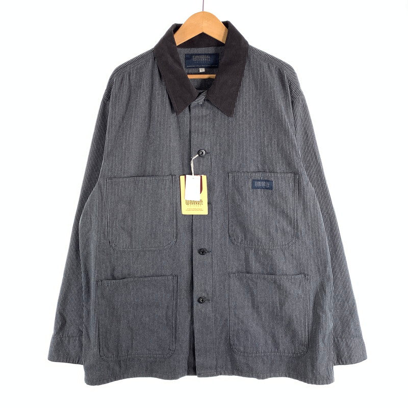 【中古美品】【メンズ】 UNIVERSAL OVERALL ユニバーサルオーバーオール カバーオール アウター ブランド 古着 140-260523-gm-30-fuz サイズ：L カラー：グレー 万代Net店