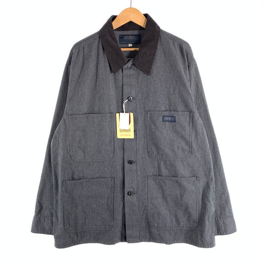 【中古美品】【メンズ】 UNIVERSAL OVERALL ユニバーサルオーバーオール カバーオール アウター ブランド 古着 140-260523-gm-30-fuz サイズ：L カラー：グレー 万代Net店