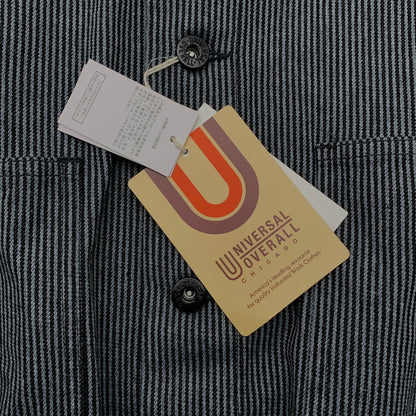 【中古美品】【メンズ】 UNIVERSAL OVERALL ユニバーサルオーバーオール カバーオール アウター ブランド 古着 140-260523-gm-30-fuz サイズ：L カラー：グレー 万代Net店
