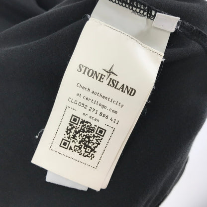 【中古品】【メンズ】 STONE ISLAND ストーンアイランド 801524113 CREWNECK PATCH LOGO SS TEE クルーネック パッチ ロゴ 半袖 Tシャツ トップス 古着 141-260311-mh-14-fuz サイズ：M カラー：ブラック 万代Net店