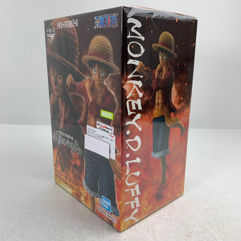 【中古品】 一番くじ ワンピース 試練のその先へ A賞 モンキー・D・ルフィ MASTERLISE 開封品 フィギュア ※箱傷みあり 047-260907-ip-27-fuzh 万代Net店