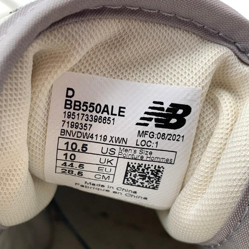 【中古品】【メンズ】 AIME LEON DORE × NEWBALANCE エメレオンドレ ニューバランス BB550ALE スニーカー 靴 162-260716-mh-12-fuzh サイズ：28.5cm カラー：ホワイト グレー 万代Net店