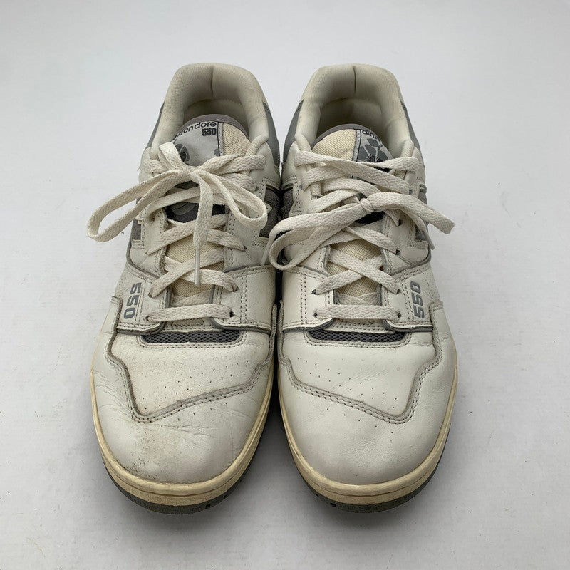 【中古品】【メンズ】 AIME LEON DORE × NEWBALANCE エメレオンドレ ニューバランス BB550ALE スニーカー 靴 162-260716-mh-12-fuzh サイズ：28.5cm カラー：ホワイト グレー 万代Net店