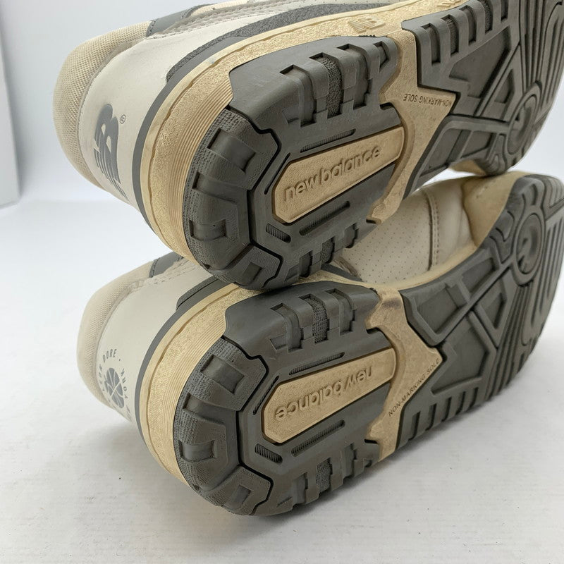 【中古品】【メンズ】 AIME LEON DORE × NEWBALANCE エメレオンドレ ニューバランス BB550ALE スニーカー 靴 162-260716-mh-12-fuzh サイズ：28.5cm カラー：ホワイト グレー 万代Net店
