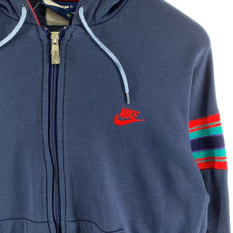 【中古品】【メンズ】 NIKE ナイキ SWEAT PARKER スウェットパーカー 80s 紺タグ ブランド 古着 145-260923-gm-04-fuzh サイズ：M カラー：ネイビー 万代Net店