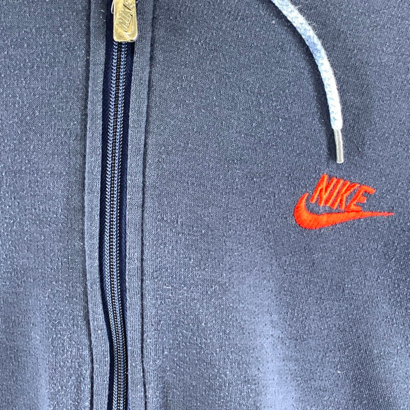 【中古品】【メンズ】 NIKE ナイキ SWEAT PARKER スウェットパーカー 80s 紺タグ ブランド 古着 145-260923-gm-04-fuzh サイズ：M カラー：ネイビー 万代Net店