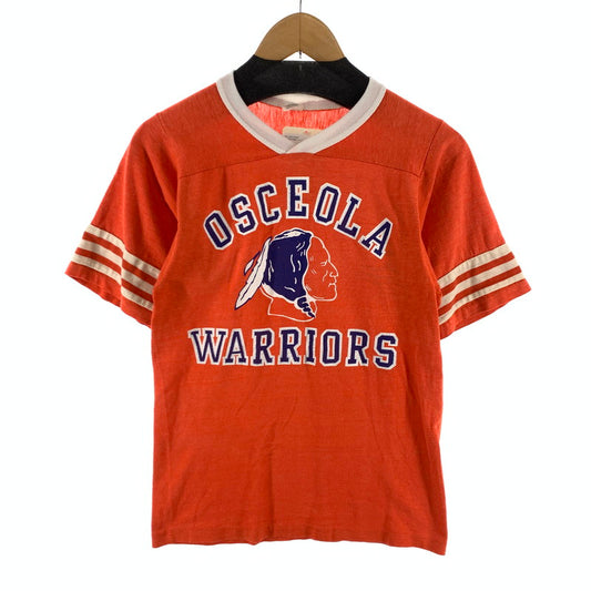 【中古品】【メンズ】 USED 半袖Tシャツ カットソー ブランド Vネック アメカジ 古着 145-260425-gm-14-fuz サイズ：S カラー：オレンジ 万代Net店