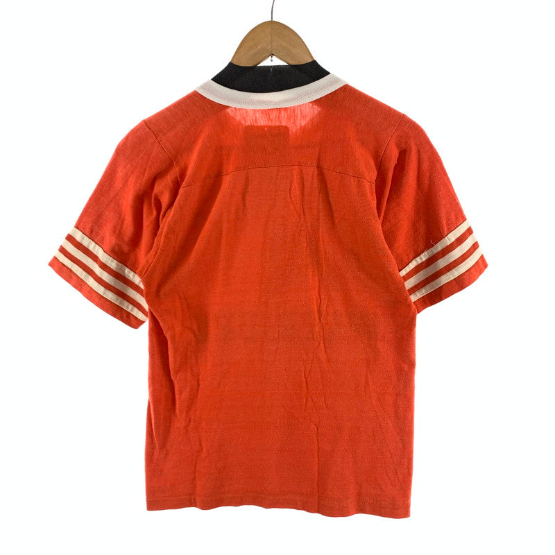 【中古品】【メンズ】 USED 半袖Tシャツ カットソー ブランド Vネック アメカジ 古着 145-260425-gm-14-fuz サイズ：S カラー：オレンジ 万代Net店
