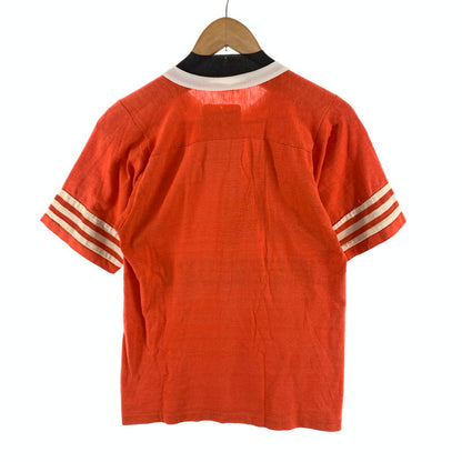 【中古品】【メンズ】 USED 半袖Tシャツ カットソー ブランド Vネック アメカジ 古着 145-260425-gm-14-fuz サイズ：S カラー：オレンジ 万代Net店
