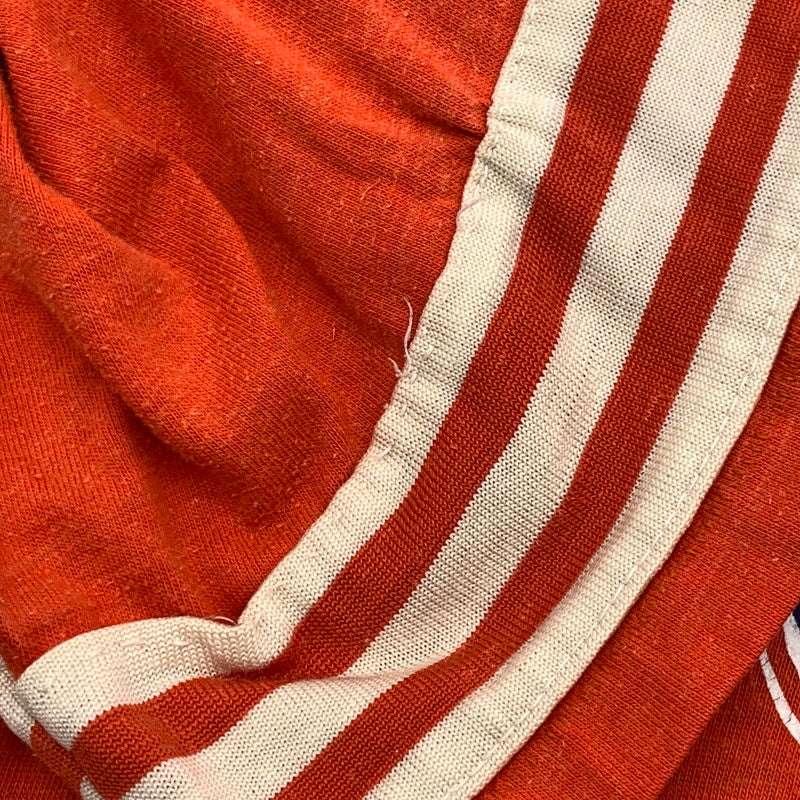 【中古品】【メンズ】 USED 半袖Tシャツ カットソー ブランド Vネック アメカジ 古着 145-260425-gm-14-fuz サイズ：S カラー：オレンジ 万代Net店