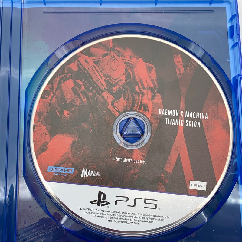 【中古美品】 DAEMON X MACHINA TITANIC SCION デーモンエクスマキナ：タイタニックサイオン -PS5 ソフト [CERO区分_C/ 15歳以上対象] 026-260429-ky-06-fuz 万代Net店