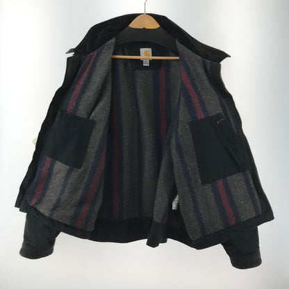 【中古品】【メンズ】 CARHARTT カーハート 103828 DUCK BLANKET DETROIT JACKET ダック生地 デトロイト ジャケット コート アウター 古着 145-260311-mh-09-fuz サイズ：2XL カラー：ブラック 万代Net店