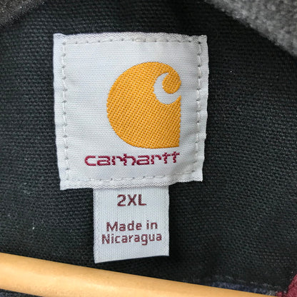 【中古品】【メンズ】 CARHARTT カーハート 103828 DUCK BLANKET DETROIT JACKET ダック生地 デトロイト ジャケット コート アウター 古着 145-260311-mh-09-fuz サイズ：2XL カラー：ブラック 万代Net店