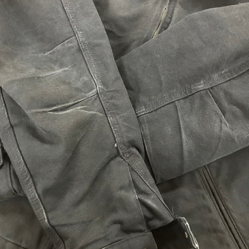 【中古品】【メンズ】 CARHARTT カーハート 103828 DUCK BLANKET DETROIT JACKET ダック生地 デトロイト ジャケット コート アウター 古着 145-260311-mh-09-fuz サイズ：2XL カラー：ブラック 万代Net店