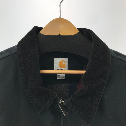 【中古品】【メンズ】 CARHARTT カーハート 103828 DUCK BLANKET DETROIT JACKET ダック生地 デトロイト ジャケット コート アウター 古着 145-260311-mh-09-fuz サイズ：2XL カラー：ブラック 万代Net店