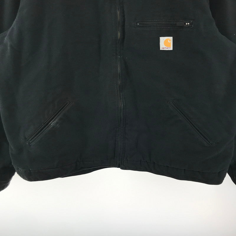 【中古品】【メンズ】 CARHARTT カーハート 103828 DUCK BLANKET DETROIT JACKET ダック生地 デトロイト ジャケット コート アウター 古着 145-260311-mh-09-fuz サイズ：2XL カラー：ブラック 万代Net店