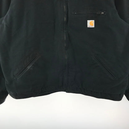 【中古品】【メンズ】 CARHARTT カーハート 103828 DUCK BLANKET DETROIT JACKET ダック生地 デトロイト ジャケット コート アウター 古着 145-260311-mh-09-fuz サイズ：2XL カラー：ブラック 万代Net店