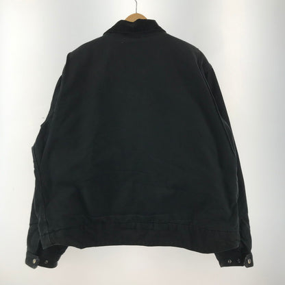 【中古品】【メンズ】 CARHARTT カーハート 103828 DUCK BLANKET DETROIT JACKET ダック生地 デトロイト ジャケット コート アウター 古着 145-260311-mh-09-fuz サイズ：2XL カラー：ブラック 万代Net店