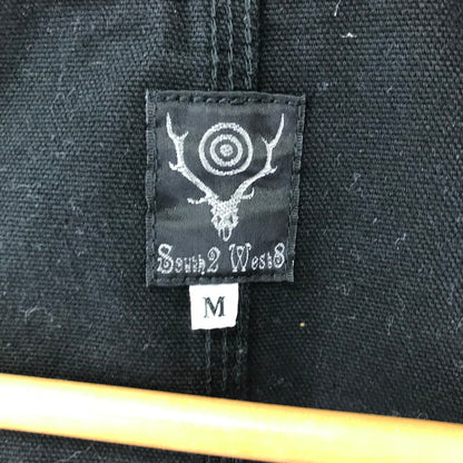 【中古品】【メンズ】 SOUTH2 WEST8 サウスツー ウエストエイト COVERALL-11.5OZ COTTON CANVAS カバーオール コットン キャンバス ジャケット コート アウター 古着 140-260311-mh-11-fuz サイズ：M カラー：ブラック 万代Net店