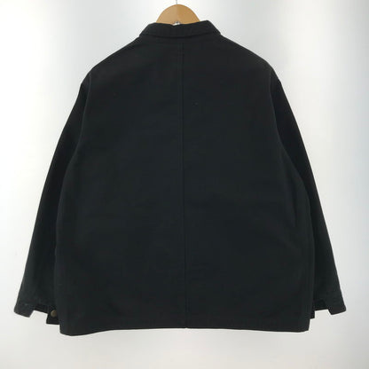 【中古品】【メンズ】 SOUTH2 WEST8 サウスツー ウエストエイト COVERALL-11.5OZ COTTON CANVAS カバーオール コットン キャンバス ジャケット コート アウター 古着 140-260311-mh-11-fuz サイズ：M カラー：ブラック 万代Net店