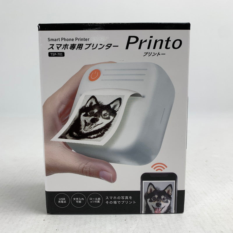 【中古美品】 未開封 未使用 TSP-701 スマホ 専用 プリンター Printo プリント― 101-260311-mh-04-fuz 万代Net店