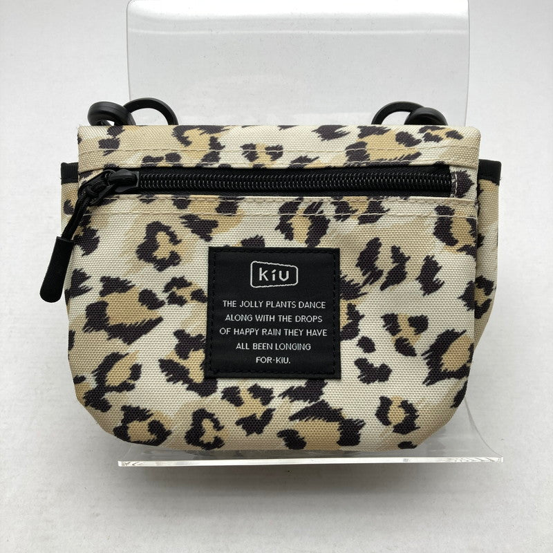 【中古品】【レディース】 KIU キウ ミニ ショルダーバッグ ベージュ アニマル柄 ミニ カバン 188-260629-ky-09-fuzh 万代Net店