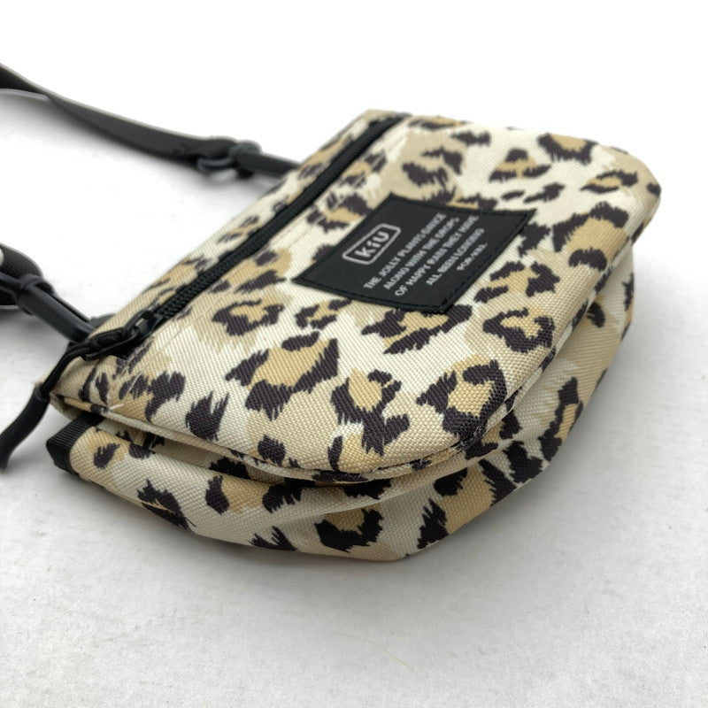 【中古品】【レディース】 KIU キウ ミニ ショルダーバッグ ベージュ アニマル柄 ミニ カバン 188-260629-ky-09-fuzh 万代Net店