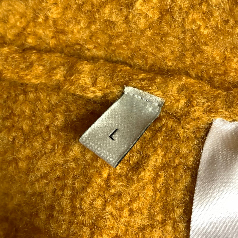 【中古品】【レディース】 GUCCI グッチ 571545-XKA05 V NECK KNIT Vネック ニット セーター ロゴ パッチ トップス 古着 168-260318-mh-05-fuz サイズ：L カラー：マスタード 万代Net店