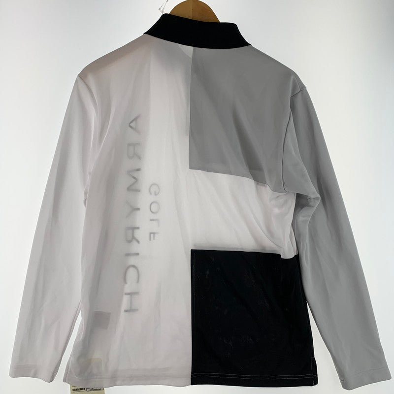 【中古品】【メンズ】 ARMYRICH アーミーリッチ　ゴルフウェア　長袖ポロシャツ 140-260427-nm-03-fuz サイズ：L カラー：ホワイト 万代Net店