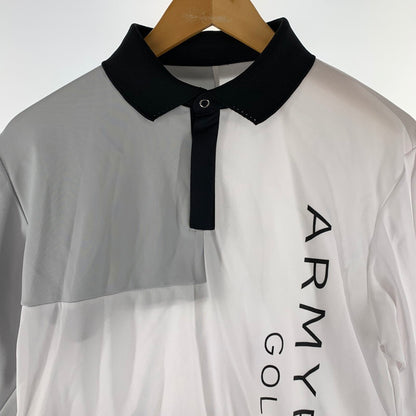 【中古品】【メンズ】 ARMYRICH アーミーリッチ　ゴルフウェア　長袖ポロシャツ 140-260427-nm-03-fuz サイズ：L カラー：ホワイト 万代Net店