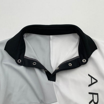 【中古品】【メンズ】 ARMYRICH アーミーリッチ　ゴルフウェア　長袖ポロシャツ 140-260427-nm-03-fuz サイズ：L カラー：ホワイト 万代Net店