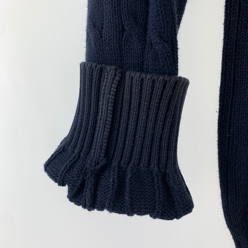 【中古品】【メンズ】 SUPREME シュプリーム S LOGO CABLE KNIT Sロゴ ケーブル ニット セーター トップス 古着 149-260318-mh-06-fuz サイズ：M カラー：ネイビー 万代Net店