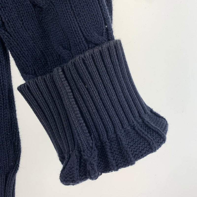 【中古品】【メンズ】 SUPREME シュプリーム S LOGO CABLE KNIT Sロゴ ケーブル ニット セーター トップス 古着 149-260318-mh-06-fuz サイズ：M カラー：ネイビー 万代Net店