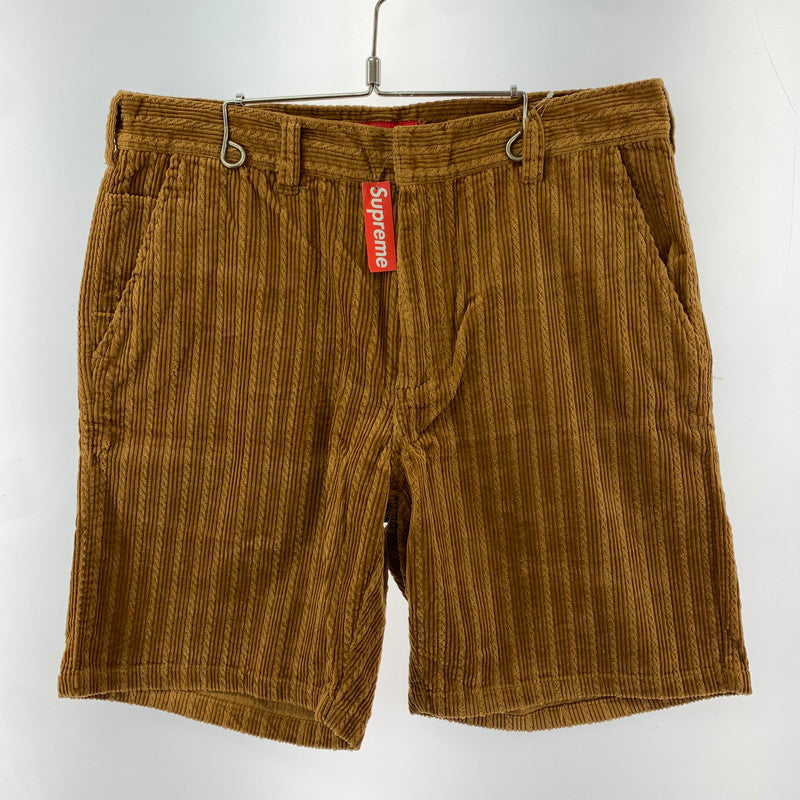 【中古品】【メンズ】 SUPREME シュプリーム ROPE CORDUROY WORK SHORT 19SS ロープ コーデュロイ ワーク ショーツ ショート パンツ ボトムス 古着 149-260318-mh-08-fuz サイズ：32 カラー：ブラウン 万代Net店