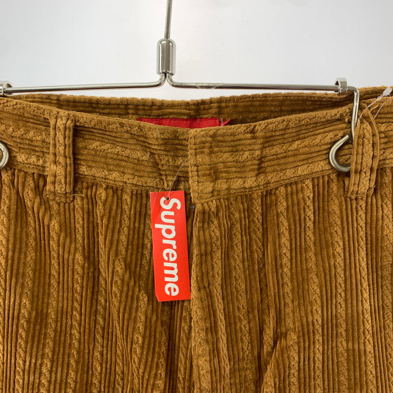 【中古品】【メンズ】 SUPREME シュプリーム ROPE CORDUROY WORK SHORT 19SS ロープ コーデュロイ ワーク ショーツ ショート パンツ ボトムス 古着 149-260318-mh-08-fuz サイズ：32 カラー：ブラウン 万代Net店