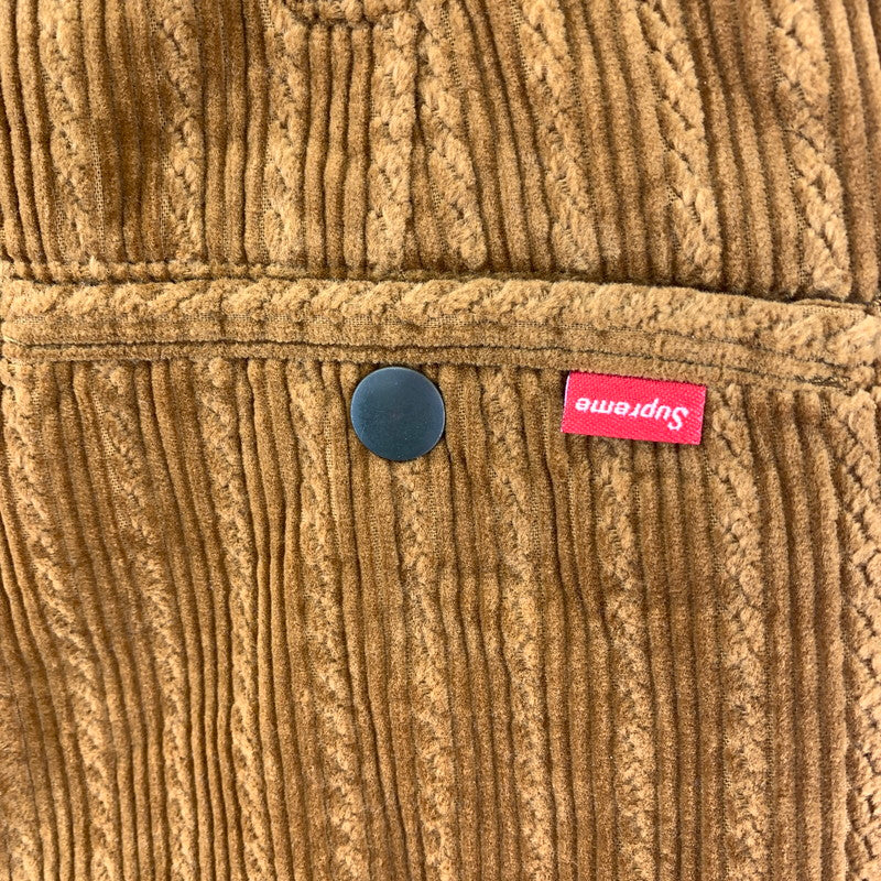 【中古品】【メンズ】 SUPREME シュプリーム ROPE CORDUROY WORK SHORT 19SS ロープ コーデュロイ ワーク ショーツ ショート パンツ ボトムス 古着 149-260318-mh-08-fuz サイズ：32 カラー：ブラウン 万代Net店