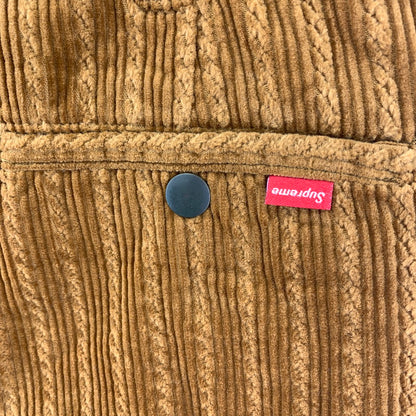 【中古品】【メンズ】 SUPREME シュプリーム ROPE CORDUROY WORK SHORT 19SS ロープ コーデュロイ ワーク ショーツ ショート パンツ ボトムス 古着 149-260318-mh-08-fuz サイズ：32 カラー：ブラウン 万代Net店