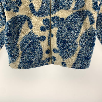 【中古品】【メンズ】 STUSSY ステューシー PAISLEY FULL ZIP SHERPA ペイズリー フルジップ シェルパ ジャケット コート アウター 古着 142-260318-mh-02-fuz サイズ：M カラー：ブルー 万代Net店