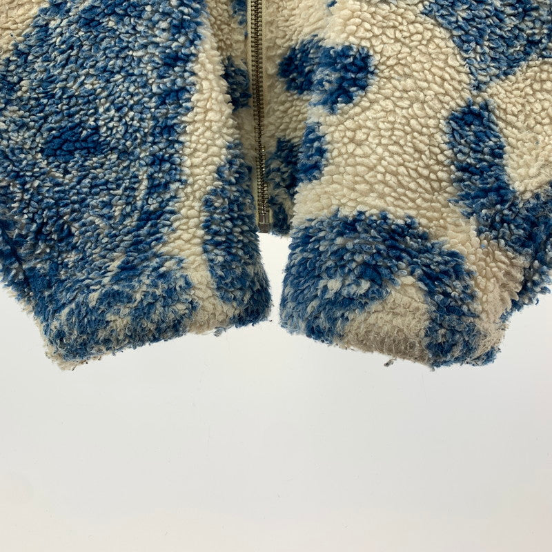 【中古品】【メンズ】 STUSSY ステューシー PAISLEY FULL ZIP SHERPA ペイズリー フルジップ シェルパ ジャケット コート アウター 古着 142-260318-mh-02-fuz サイズ：M カラー：ブルー 万代Net店