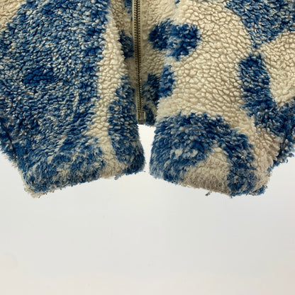 【中古品】【メンズ】 STUSSY ステューシー PAISLEY FULL ZIP SHERPA ペイズリー フルジップ シェルパ ジャケット コート アウター 古着 142-260318-mh-02-fuz サイズ：M カラー：ブルー 万代Net店