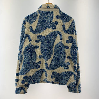 【中古品】【メンズ】 STUSSY ステューシー PAISLEY FULL ZIP SHERPA ペイズリー フルジップ シェルパ ジャケット コート アウター 古着 142-260318-mh-02-fuz サイズ：M カラー：ブルー 万代Net店