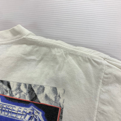 【中古品】【メンズ】 METALLICA AND JUSTICE メタリカ アンド ジャスティス FOR ALL S S SHIRT フォー オール バンド Tシャツ 半袖 トップス 古着 145-260318-mh-07-fuz サイズ：L カラー：ホワイト 万代Net店