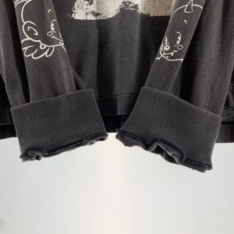 【中古品】【メンズ】 SAINT MICHAEL セントマイケル SM-HR1-0000-032 25AW SAINT YOUTH LS TEE Tシャツ BLACK SIZE:L 140-260729-mh-26-fuzh サイズ：L カラー：ブラック 万代Net店