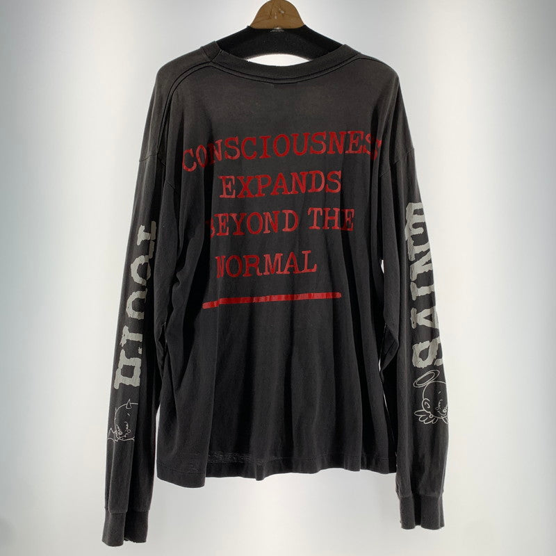 【中古品】【メンズ】 SAINT MICHAEL セントマイケル SM-HR1-0000-032 25AW SAINT YOUTH LS TEE Tシャツ BLACK SIZE:L 140-260729-mh-26-fuzh サイズ：L カラー：ブラック 万代Net店