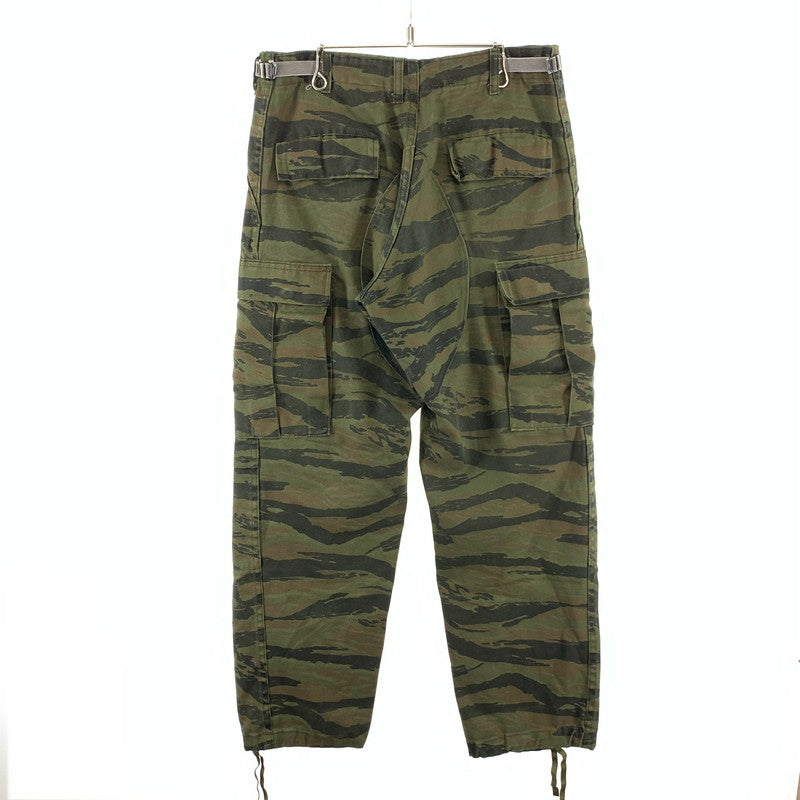 【中古品】【メンズ】 USED MILITARY CARGO PANTS ミリタリ―カーゴパンツ 古着 156-260411-gm-41-fuz サイズ：不明 カラー：カーキ カモフラ 万代Net店