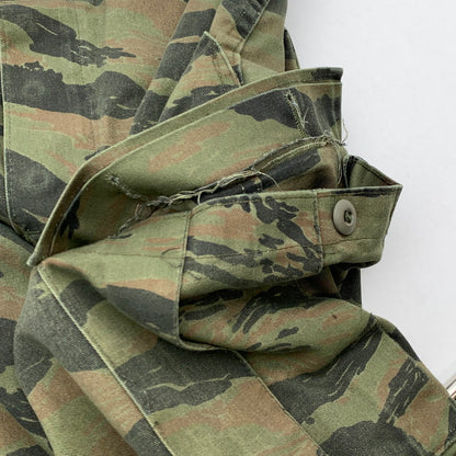 【中古品】【メンズ】 USED MILITARY CARGO PANTS ミリタリ―カーゴパンツ 古着 156-260411-gm-41-fuz サイズ：不明 カラー：カーキ カモフラ 万代Net店