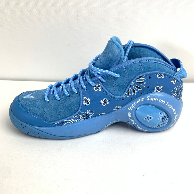 【中古美品】【メンズ】 NIKE×SUPREME ナイキ × シュプリーム AIR ZOOM FLIGHT 95 SP ”UNIVERSITY BLUE WHITE” スニーカー 靴 160-260319-ky-07-fuzh サイズ：27.5 カラー：ブルー 万代Net店